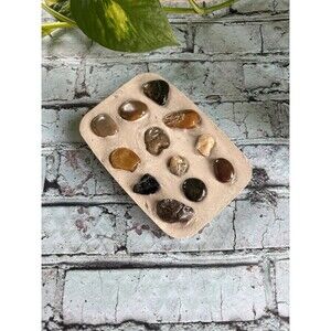 Handmade Soap Dish River Rock And Cement Soap Holder Bathroom Kitchen